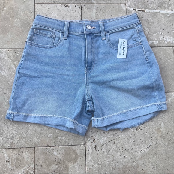 Set of 4 Old Navy Black and Blue Denim Girls Short Size 16 Stretch Summer - Picture 5 of 14